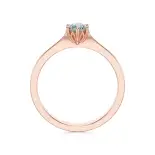 Pierścionek z diamentem różowe złoto AJPZ_097